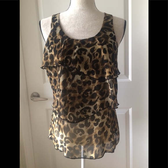 Cheetah print top - Picture 1 of 5